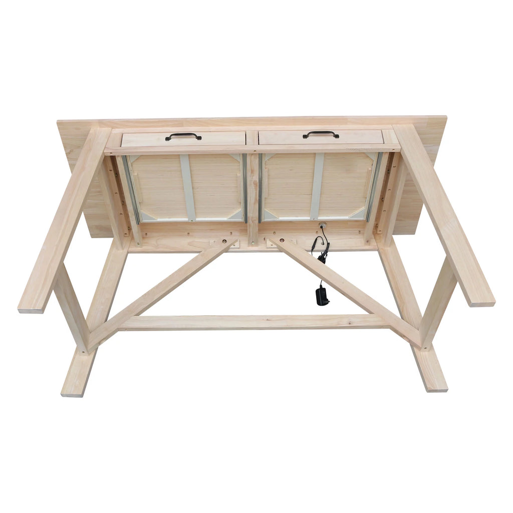 Wood Desk with 2 Drawers V45997