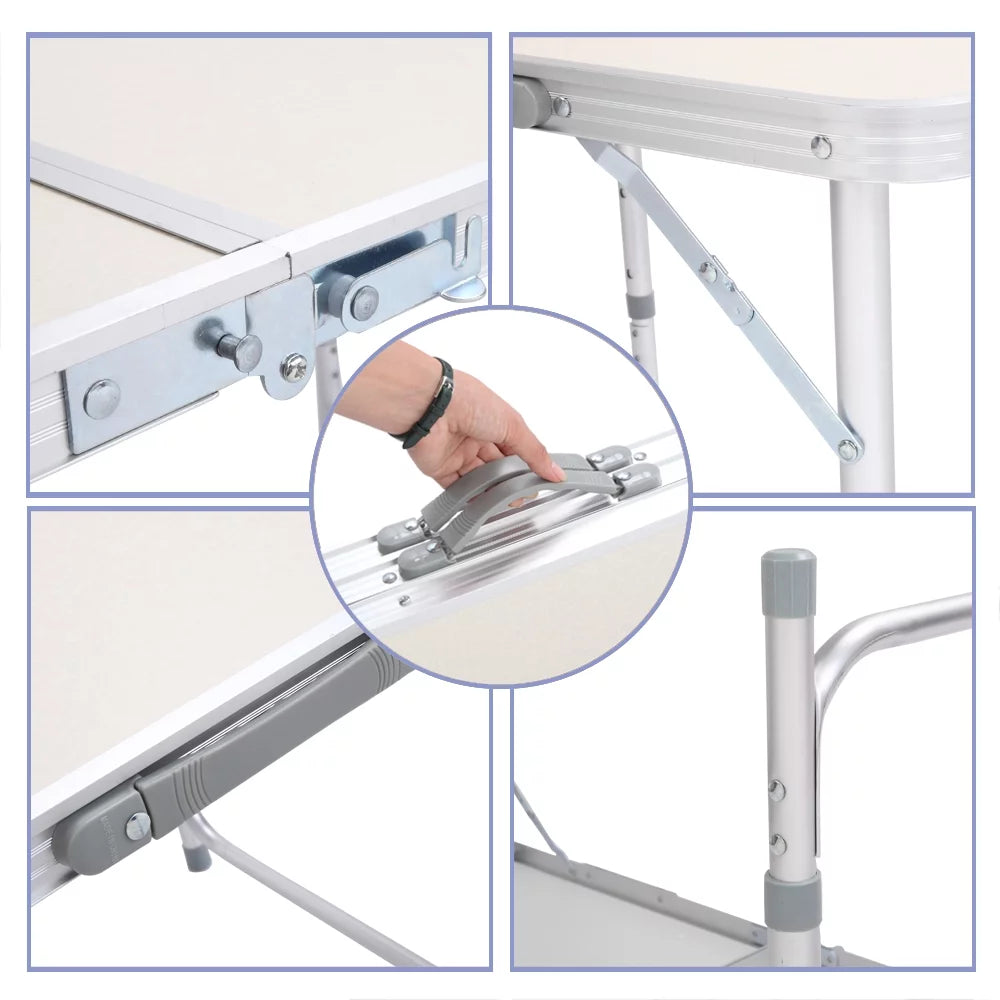 Portable Aluminum Folding Camping Table D7610