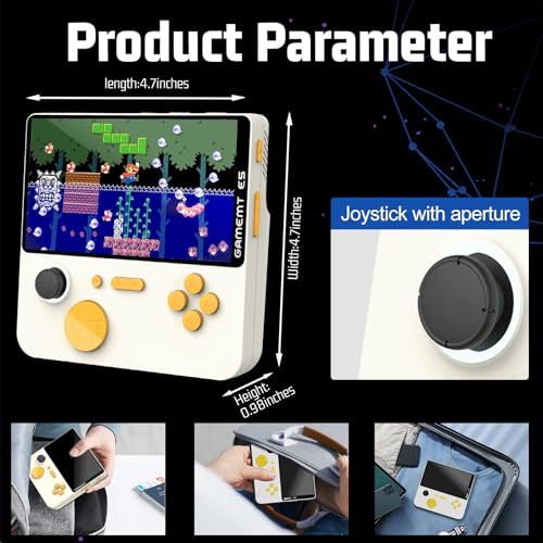 Black Handheld Retro Game Console with 64G 15000+ Games K78551