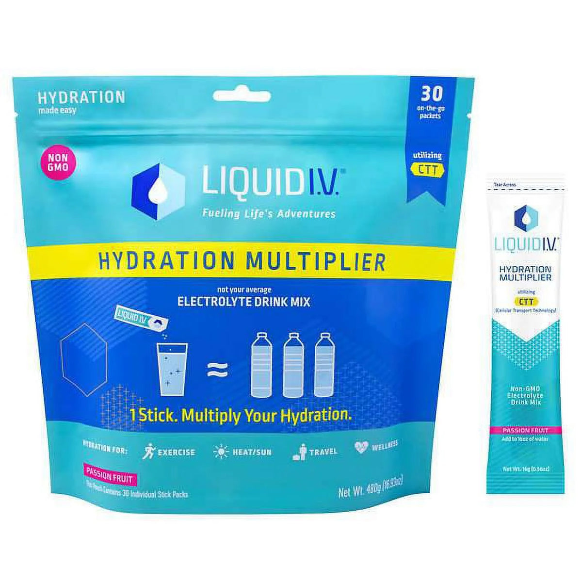 Passion Fruit Hydration Multiplier 30 Stick Packs F958566