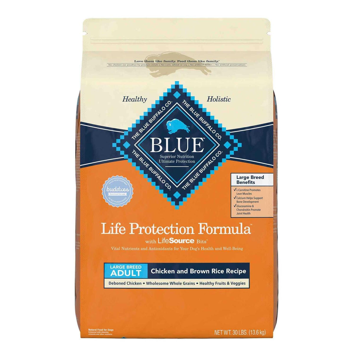 Large Breed Chicken & Brown Rice Recipe Dry Dog Food N7665