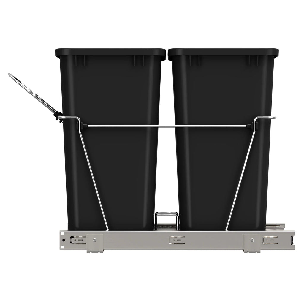 Black Pull Out Waste Containers R2056