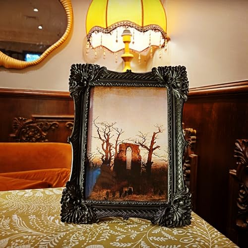 8x10 Antique Black Ornate Picture Frame Y493