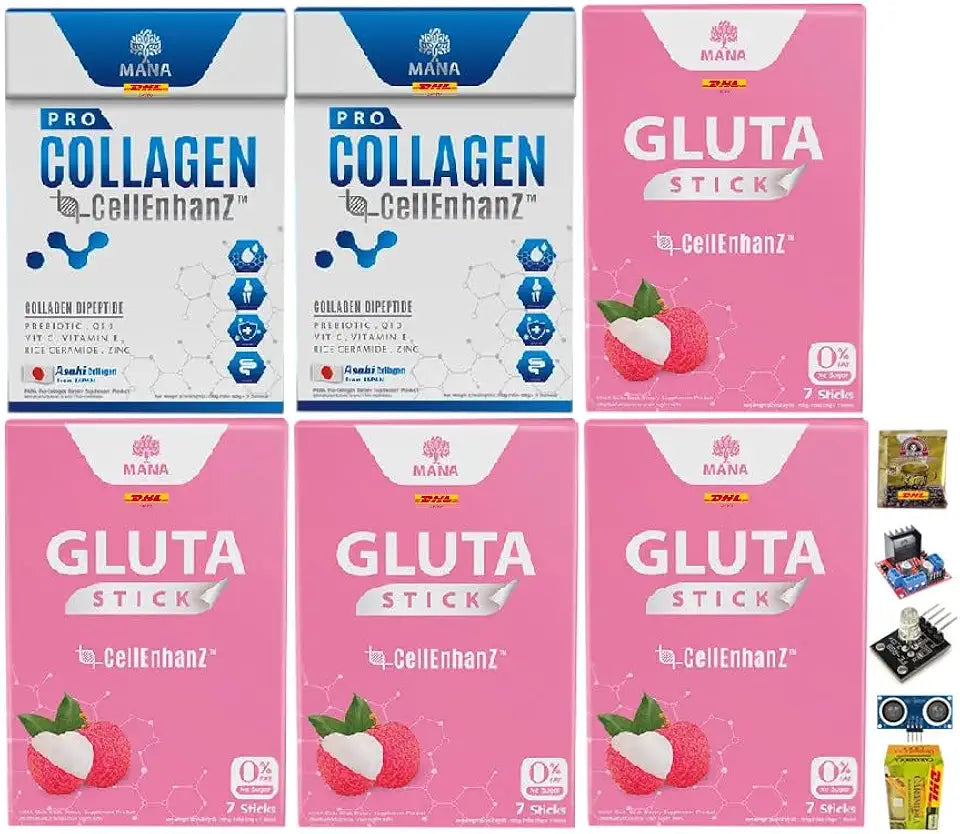 Collagen Gluta Set 2 + 4 7 & 14 Sachets F960