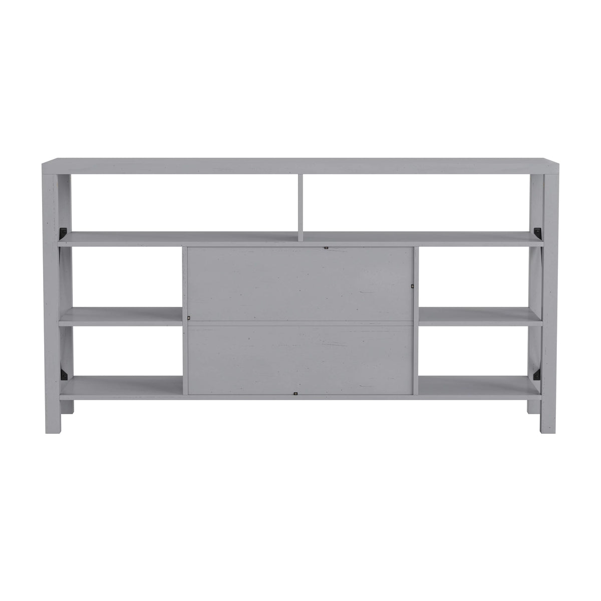60 Inch Coastal Gray Media Console Cabinet C32246