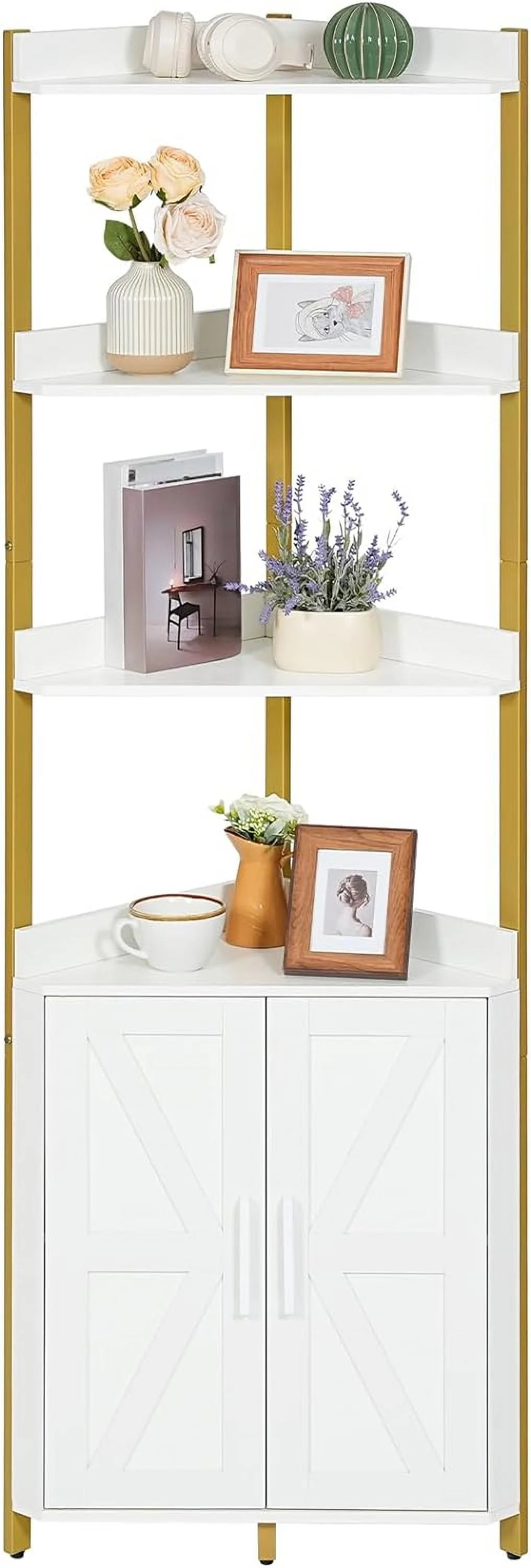 5-Tier Corner Storage Bookshelf D64824