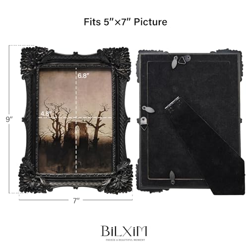 8x10 Antique Black Ornate Picture Frame Y493