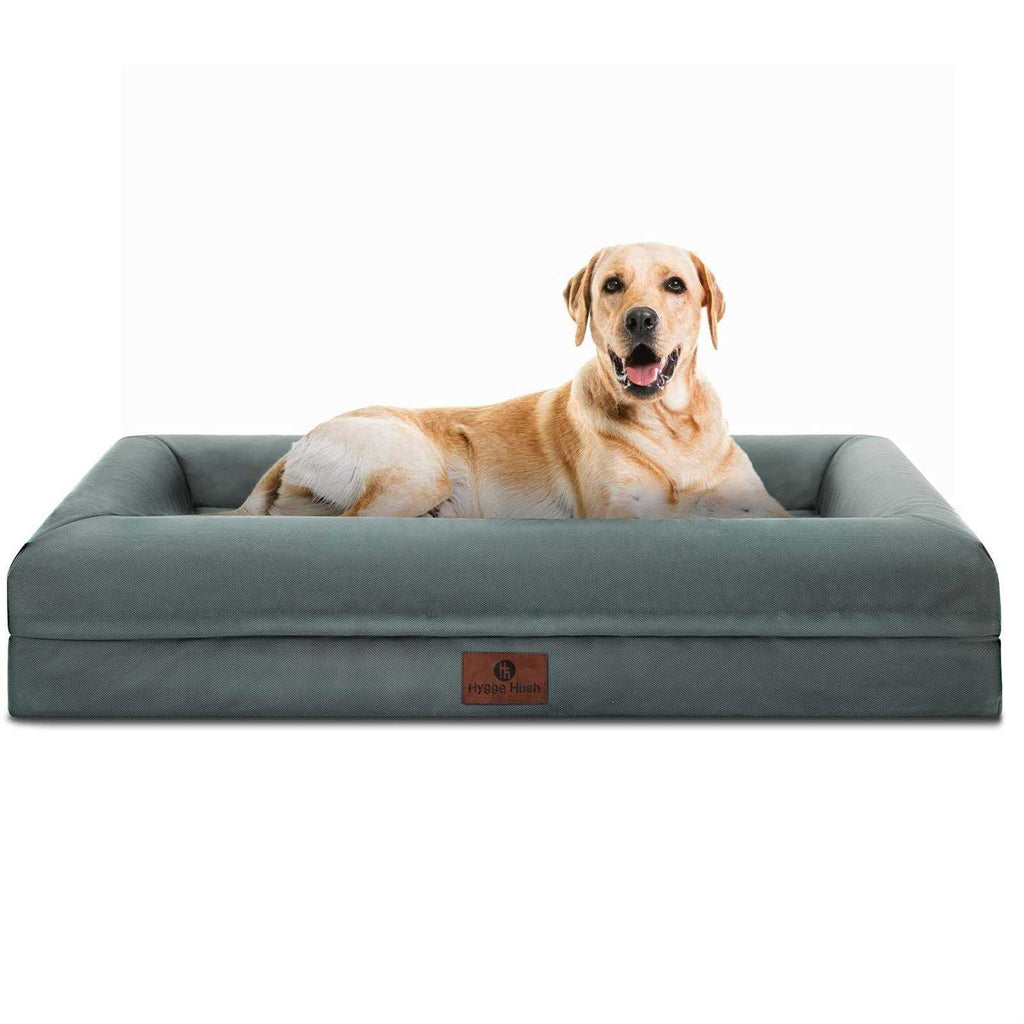 Waterproof Washable Dog Bed with Removable Cover and Bolster E310