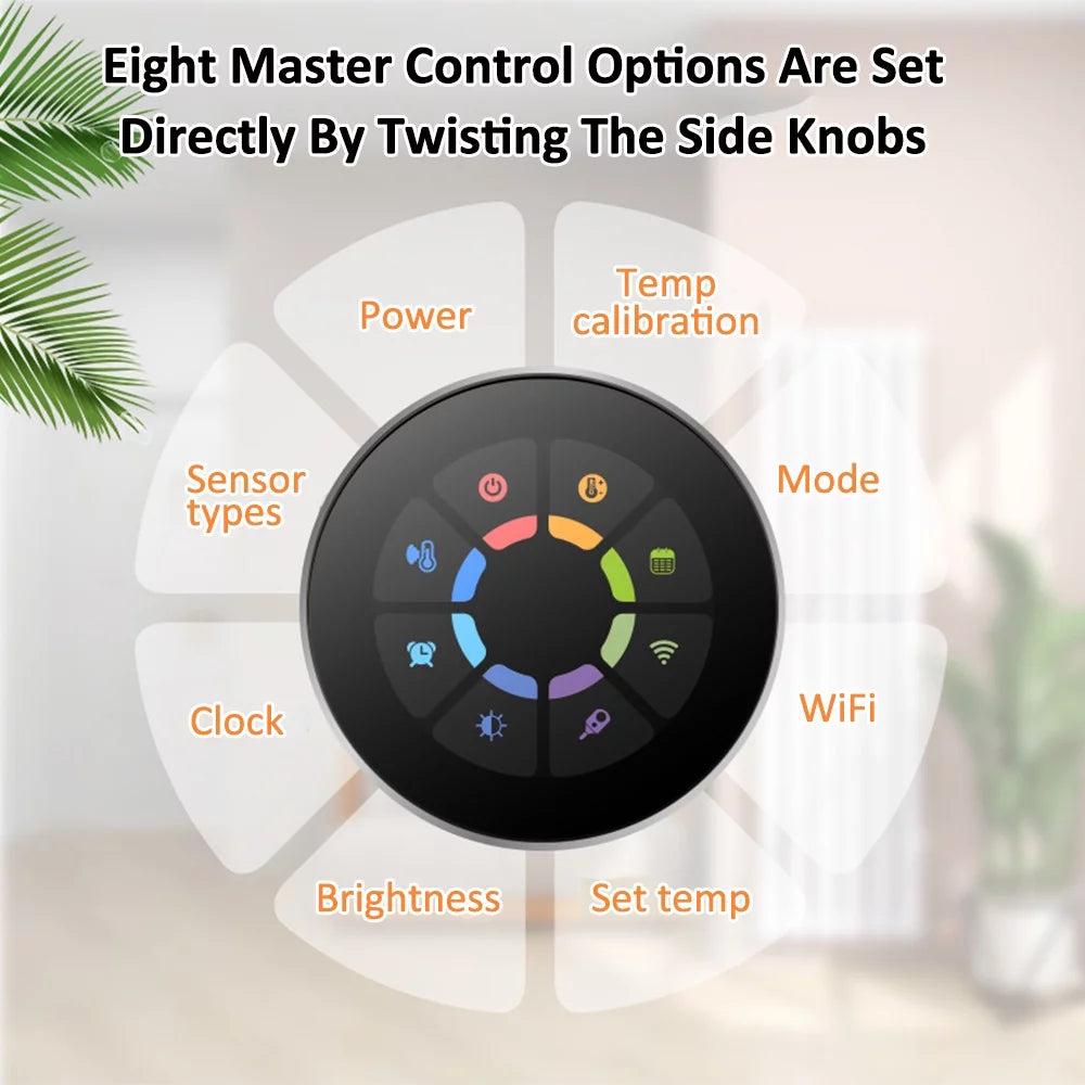 WiFi Smart Thermostat with Color Screen T136818