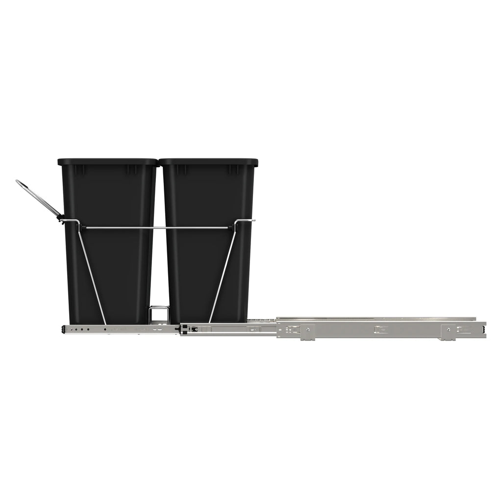 Black Pull Out Waste Containers R2056