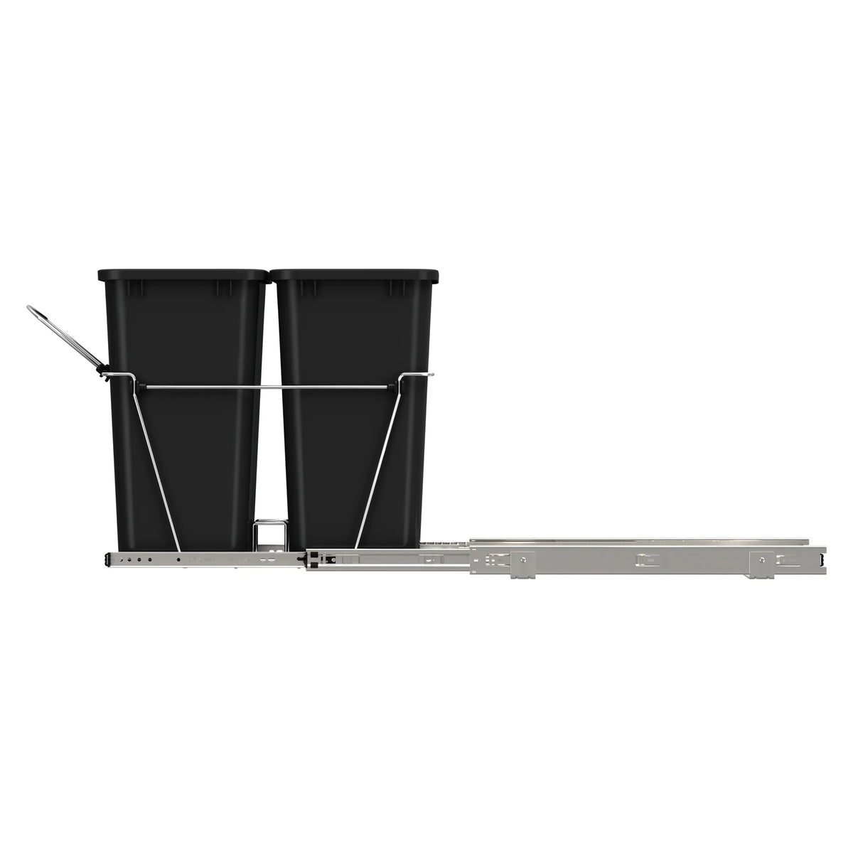 Black Pull Out Waste Containers R2056
