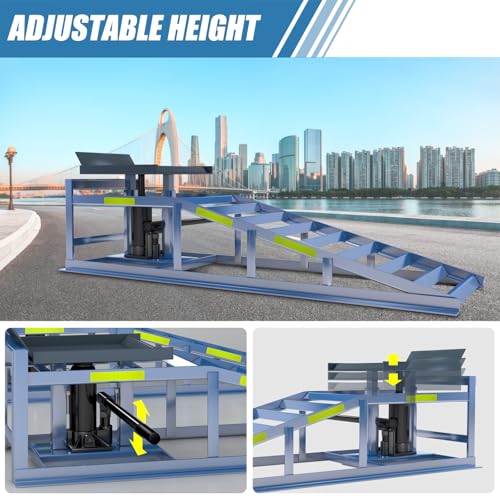 2 Pack 5T Steel Automotive Hydraulic Car Ramps O152671
