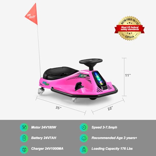 24V Electric Drifting Ride On Car for Kids Q8619