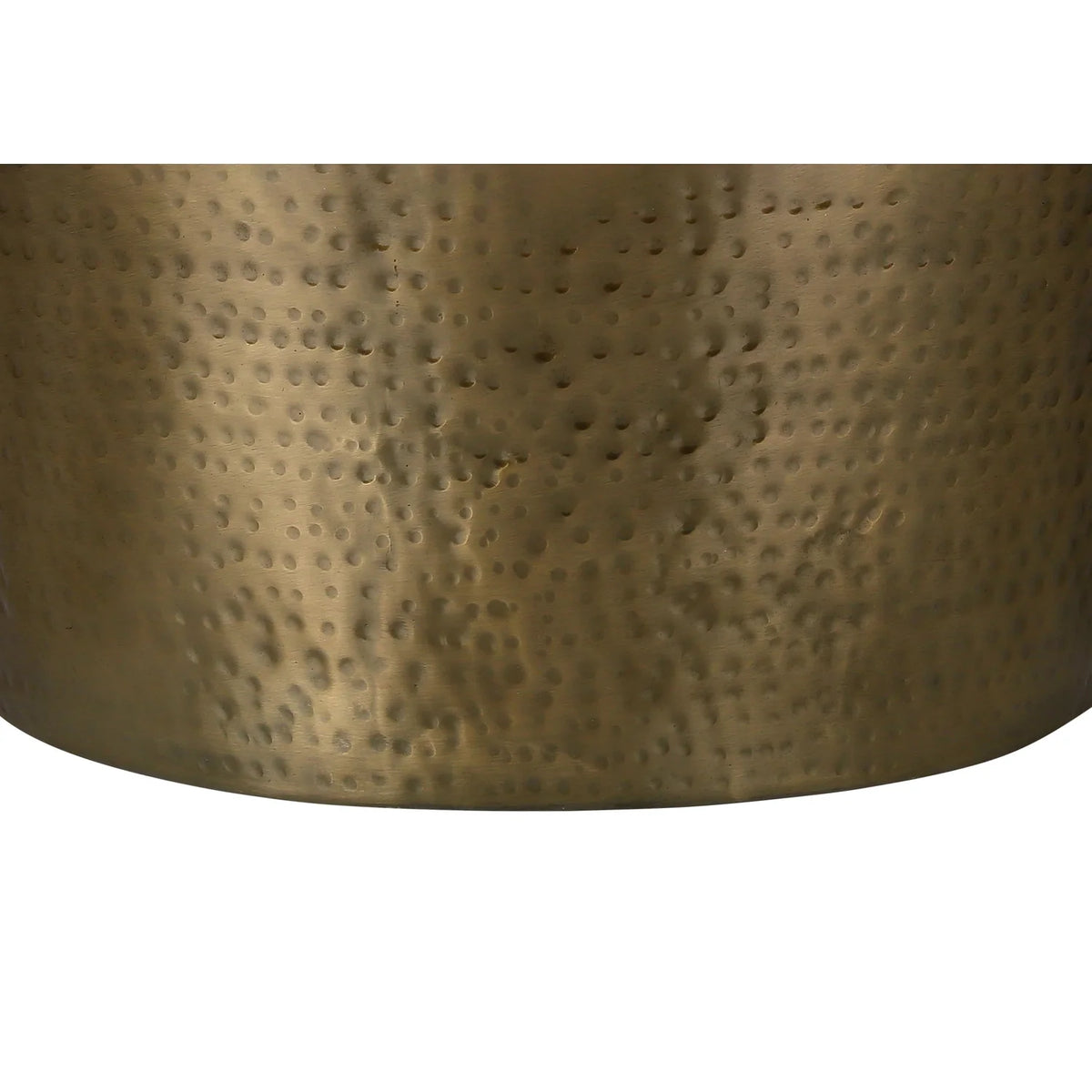Gold Metal Drum Accent Table L569465