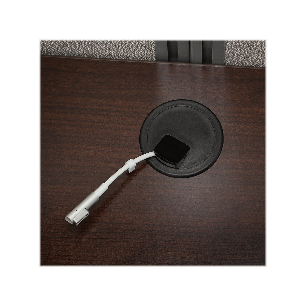 Office Cubicle with File Cabinet and Closed Panels E356