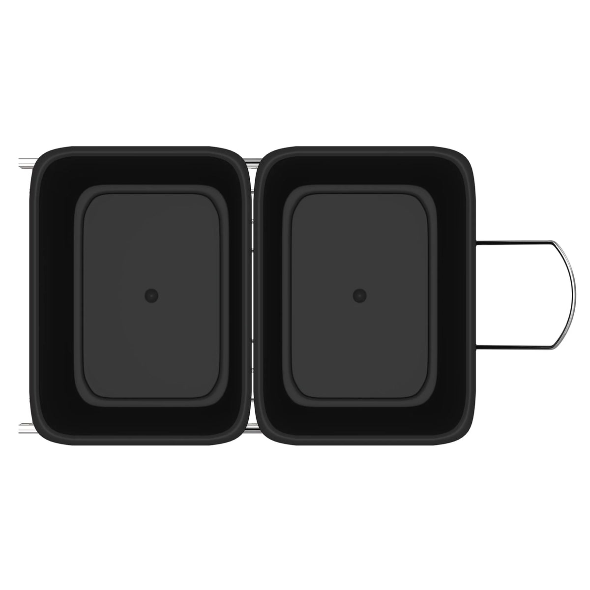 Black Pull Out Waste Containers R2056