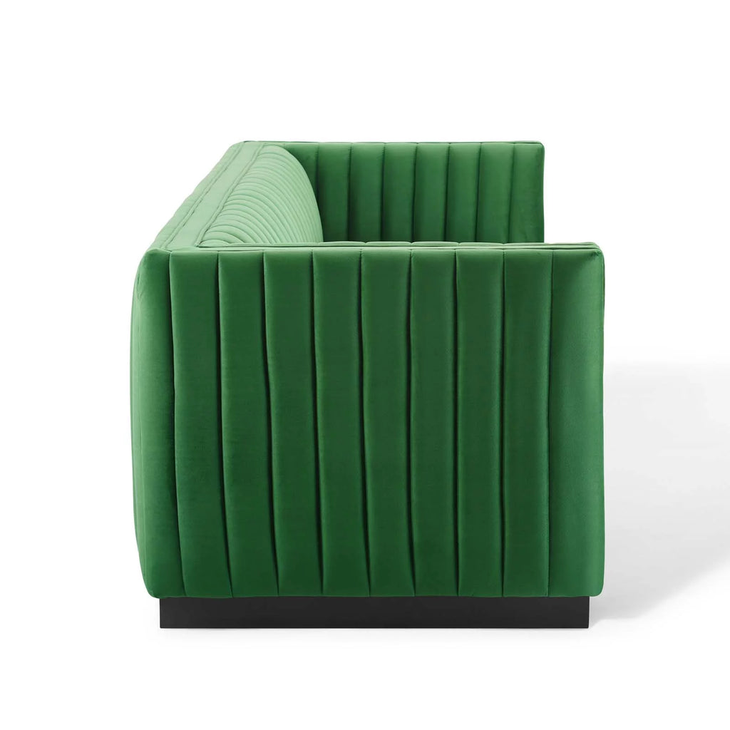 Emerald Velvet Tufted Sofa Z913