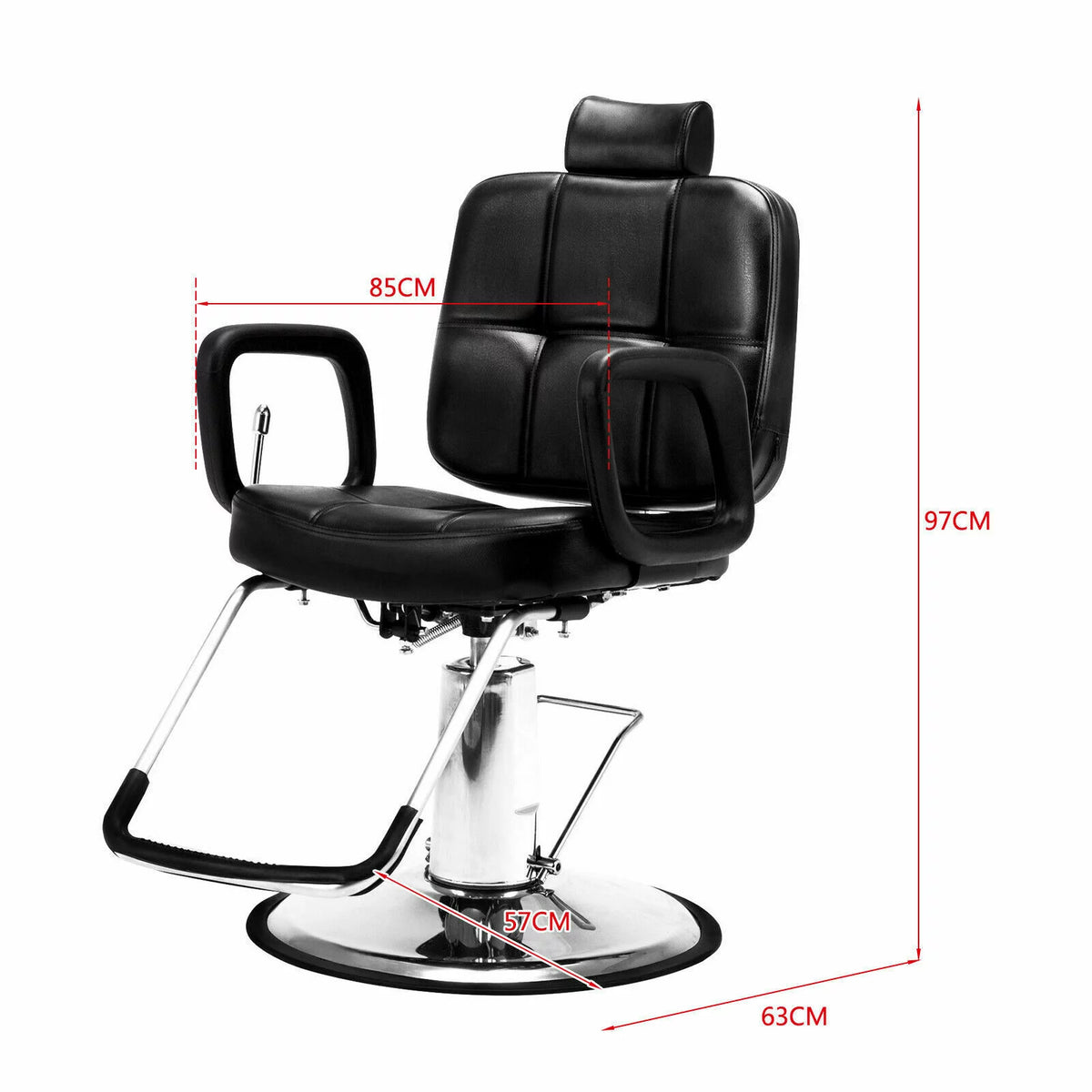 360° Swivel Hydraulic Recliner Barber Chair D28005
