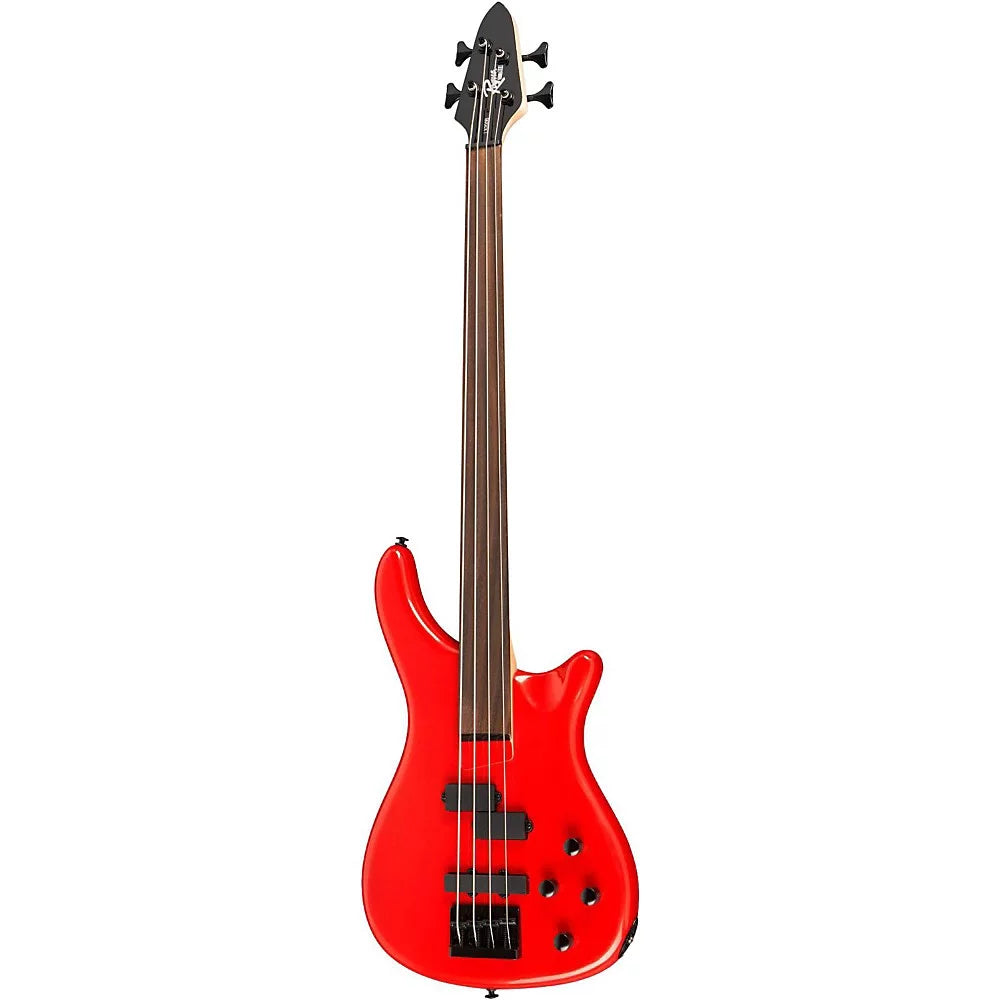 Candy Apple Red Fretless Electric Bass Guitar N3324