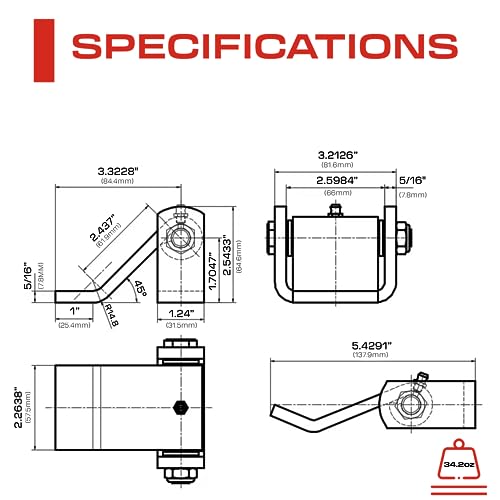 2 Pack Heavy Duty Steel Weld On Leaf Style Trailer Hinges D704