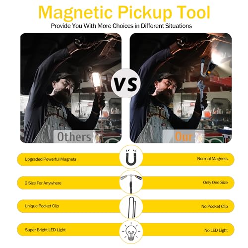 Telescoping Magnetic Pickup Tool with LED Lights U3945