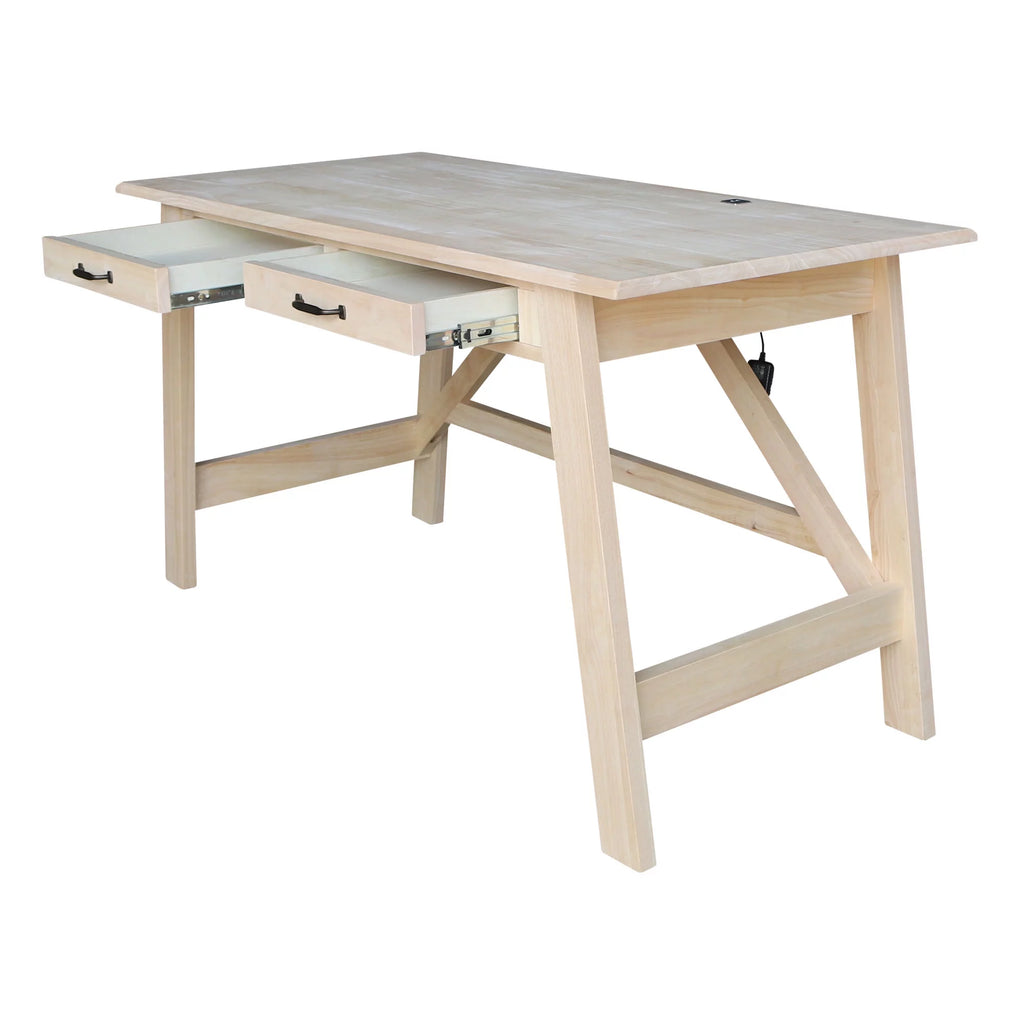 Wood Desk with 2 Drawers V45997