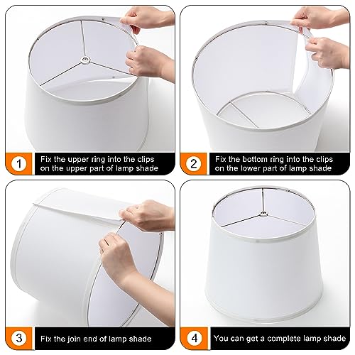 Linen Drum Lamp Shades Set of 2, 11 x 13 x 10 inch V461421