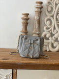 Mini Bucket Bag With Strap Gray V2234