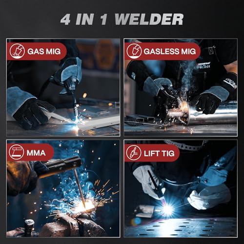 200Amp 6 in 1 Multi Process Welding Machine with LED Digital Display F989