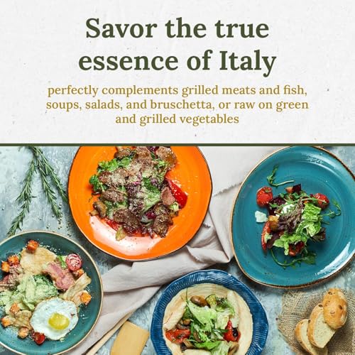 Cold Extracted Italian Extra Virgin Olive Oil 25.4 fl oz (Pack of 2) A394537