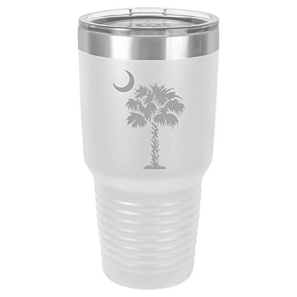 White 30 oz Stainless Steel Vacuum Insulated Tumbler Q6654