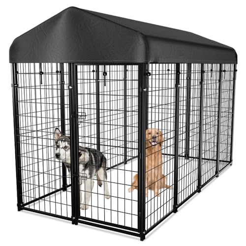 8'x6'x4' Outdoor Dog Kennel with Roof V87763