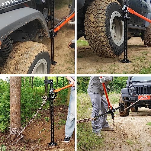 48" 7000 lbs Capacity Ratcheting Farm Jack E463487