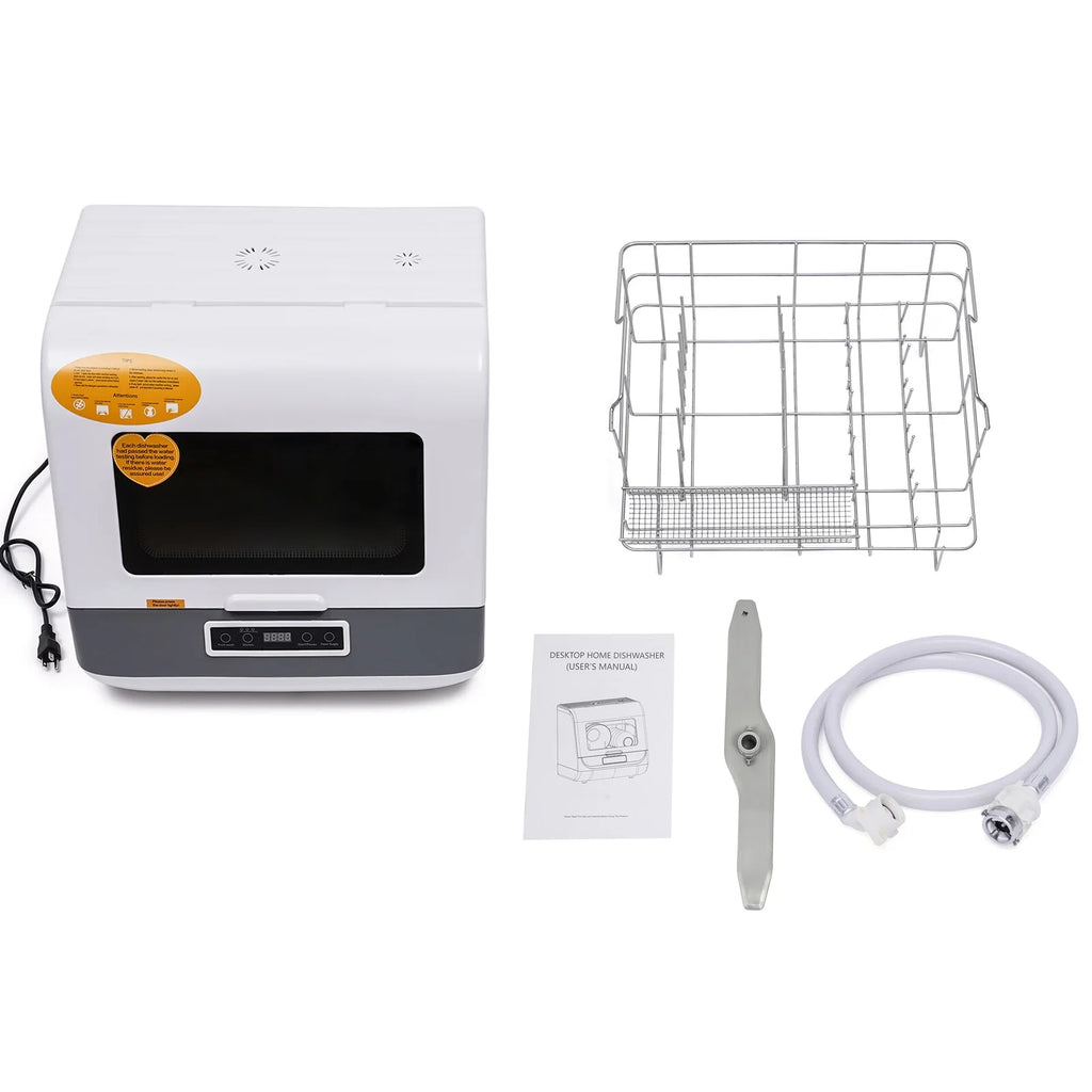 8L Portable Countertop Dishwasher 1200W 3 Washing Programs M261