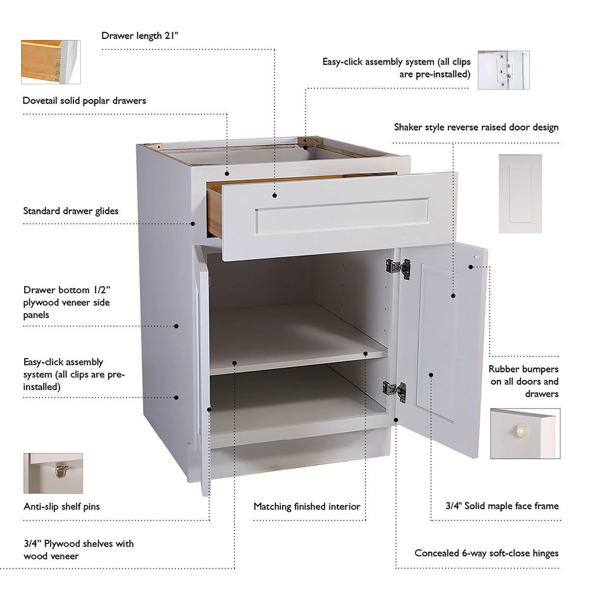 Espresso Shaker Style Sink Base Kitchen Cabinet P2295