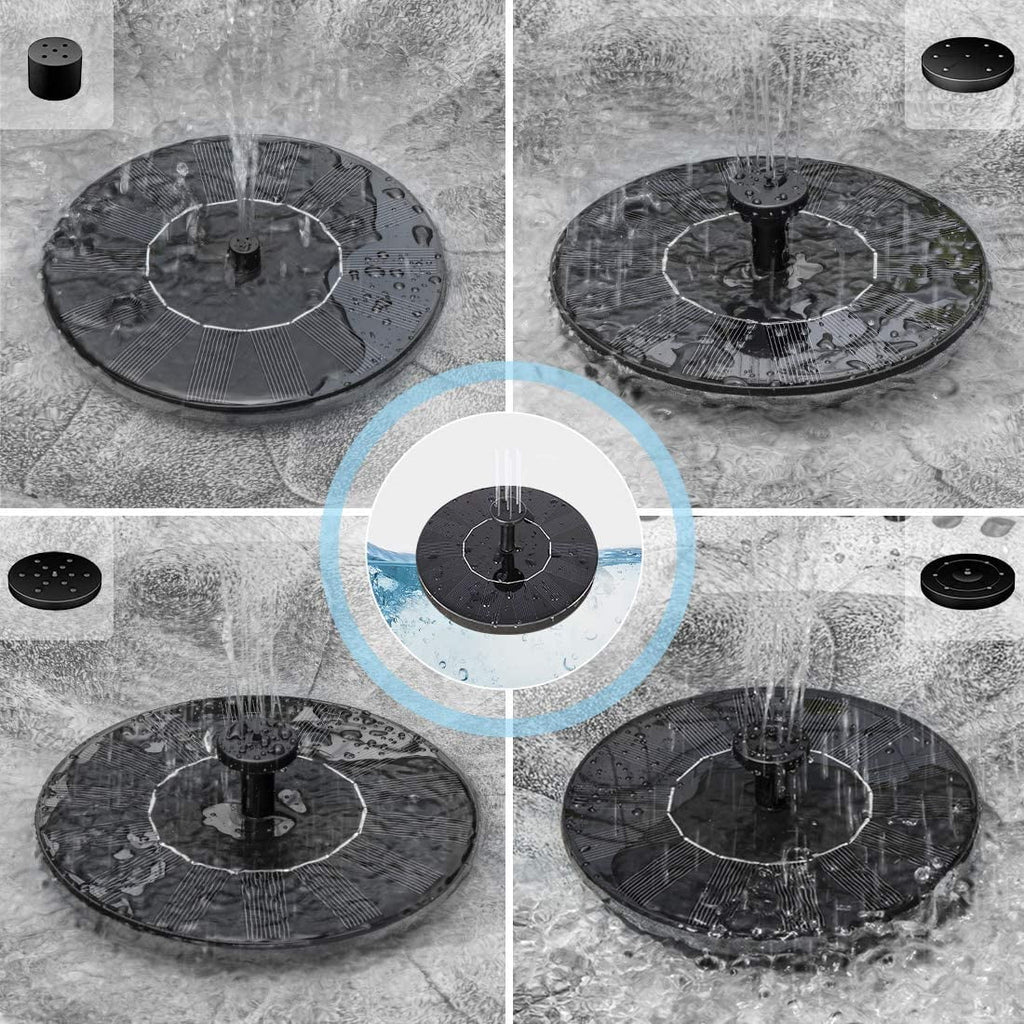 Polyresin Antique Outdoor Birdbath and Solar Powered Fountain Set K348079
