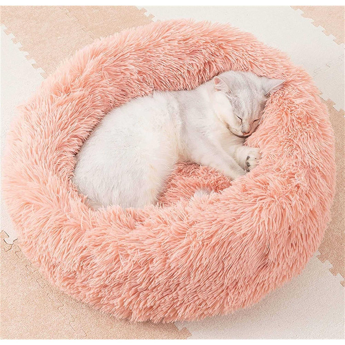 Washable Soft Plush Donut Pet Bed F791