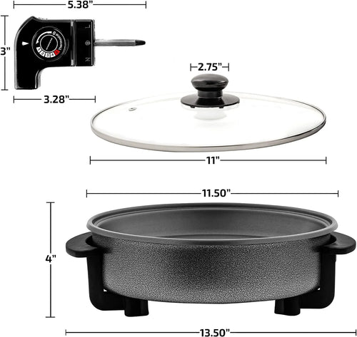 12" Round Nonstick Electric Skillet L4945