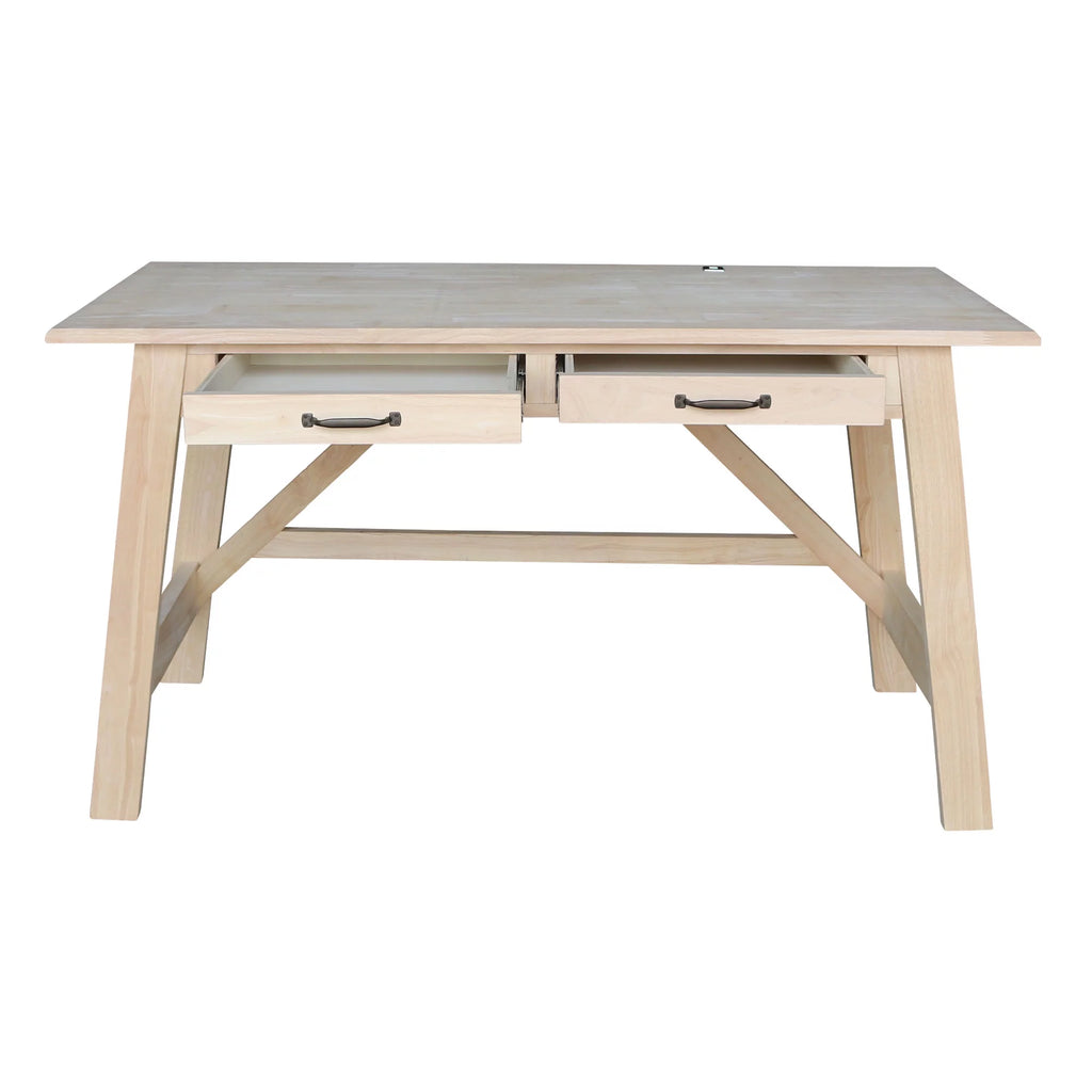 Wood Desk with 2 Drawers V45997