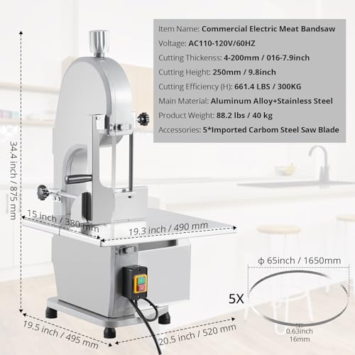 1100W Electric Bone Saw Machine with 5 Saw Blades O261535