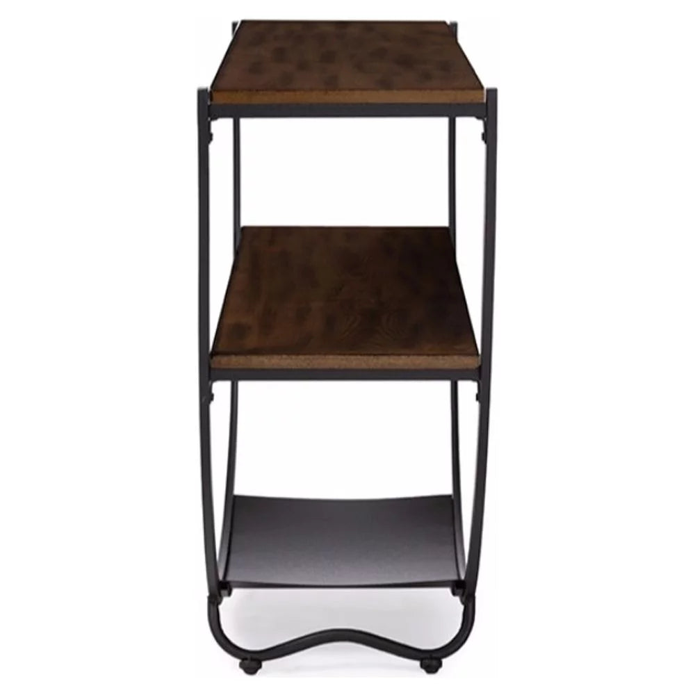 Black Metal Wood Console Table H76861