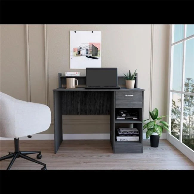 Computer Desk with 1-Drawer & 2-Storage Shelves V624