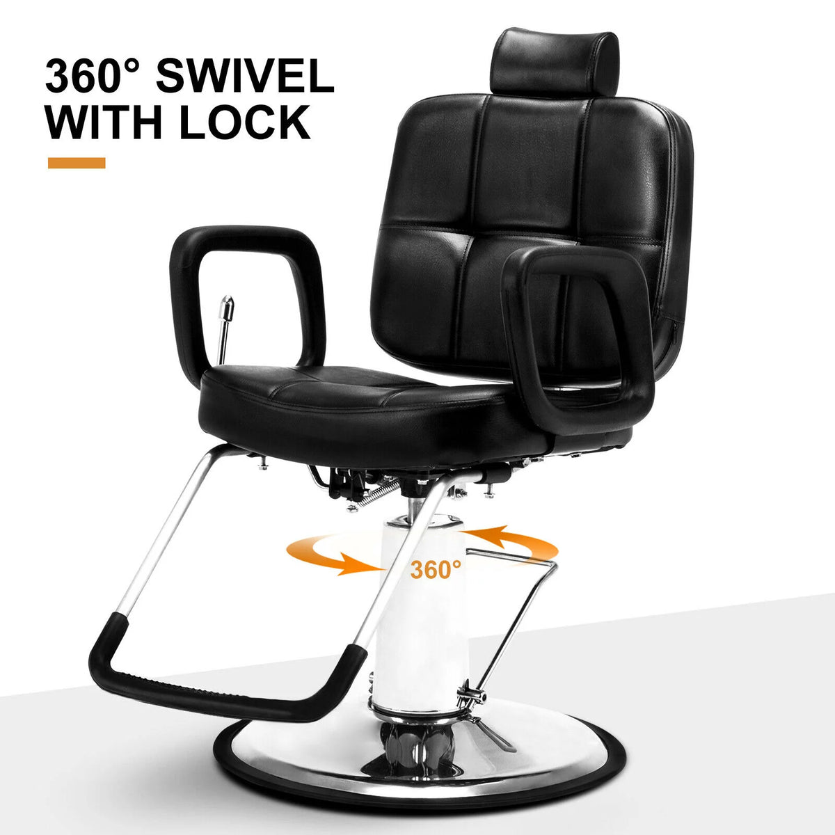 360° Swivel Hydraulic Recliner Barber Chair D28005