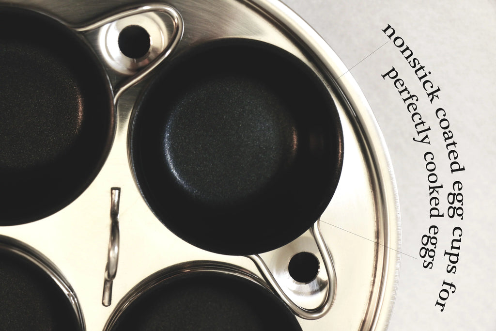 4 Cup Copper Nonstick Egg Poacher C170611