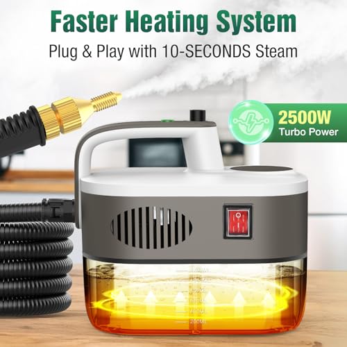 10s Rapid Heating 1.2L Handheld Steam Cleaner V60816