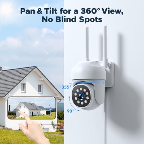 4Pcs Wireless PTZ Security Camera System with 4K NVR Q79798