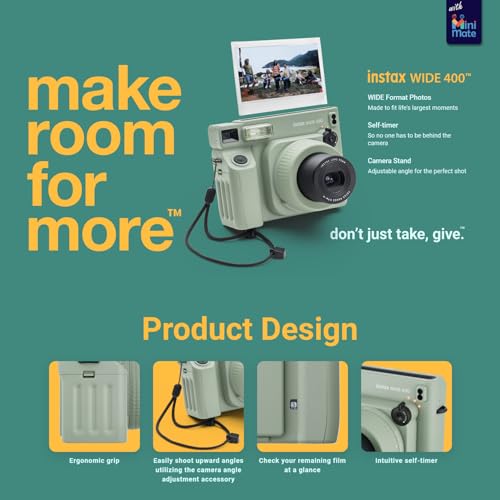 Green Instant Camera with Accessory Bundle E31686