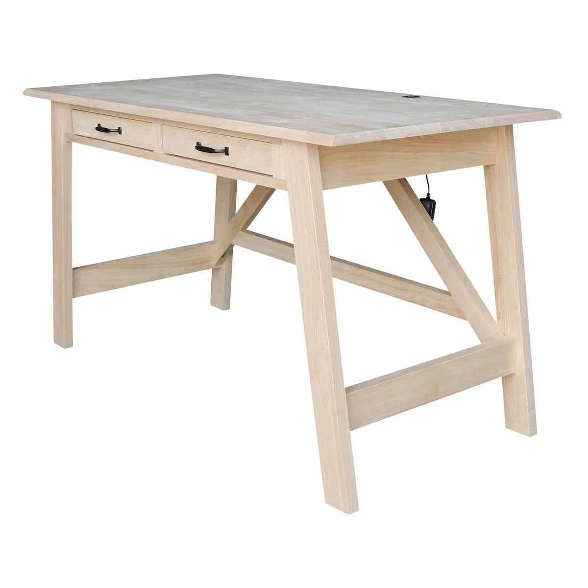 Wood Desk with 2 Drawers V45997
