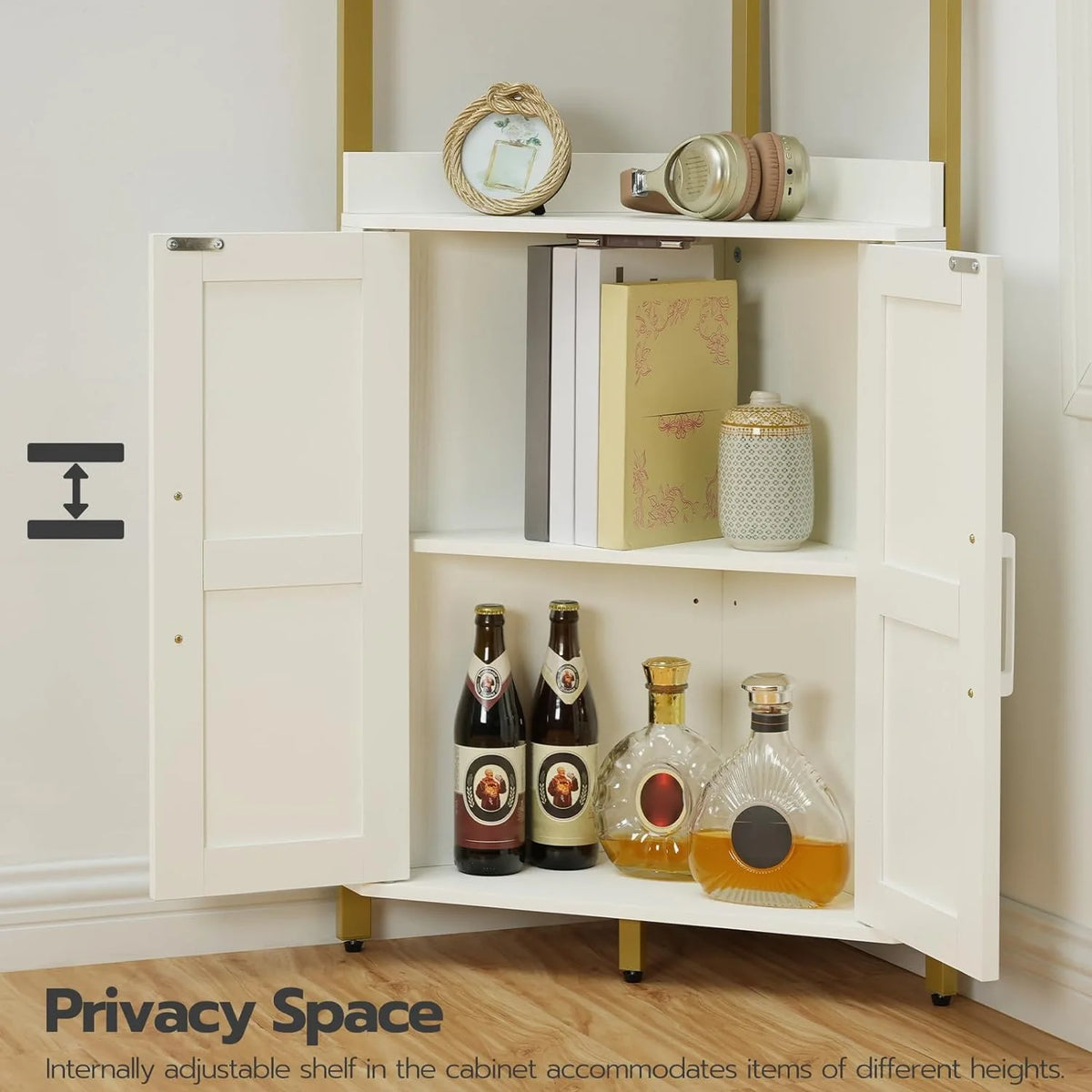 5-Tier Corner Storage Bookshelf D64824