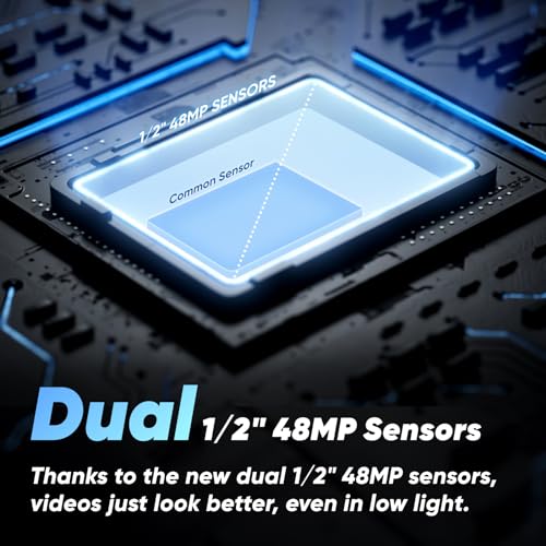 Waterproof 360 Action Camera with 48MP Sensors, 5.7K Video, 4K Single-Lens, Touchscreen U11488